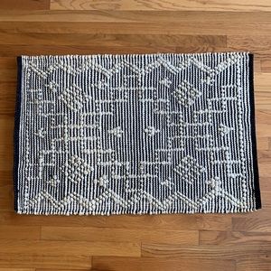 NEW! Beige and black Moroccan Jute rug 2x3